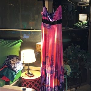 Gorgeous Boho Empire Waist Banded Maxi Dress NWOT